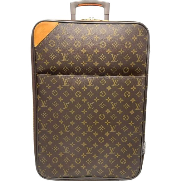 273587AG Louis Vuitton Travel Bag Carry Case Pegase 55 Brown Monogram - Picture 1 of 14